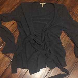 Anthropologie Wrap Grey Sweater s/P